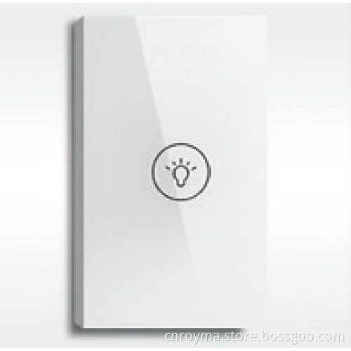 USA Standard 1 gang sensitive touch screen wall switch & light switch with blue LED indicator